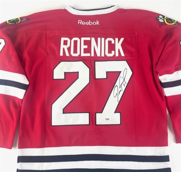 Jeremy Roenick Signed Reebok Chicago Blackhawks Jersey (PSA/DNA)