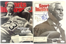 Sports Illustrated Lot of 2: Phil Jackson and Don Shula Signed Magazines (JSA)