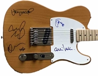 Pearl Jam RARE Group Signed Fender Squier Telecaster Guitar (5 Sigs)(Beckett/BAS LOA)