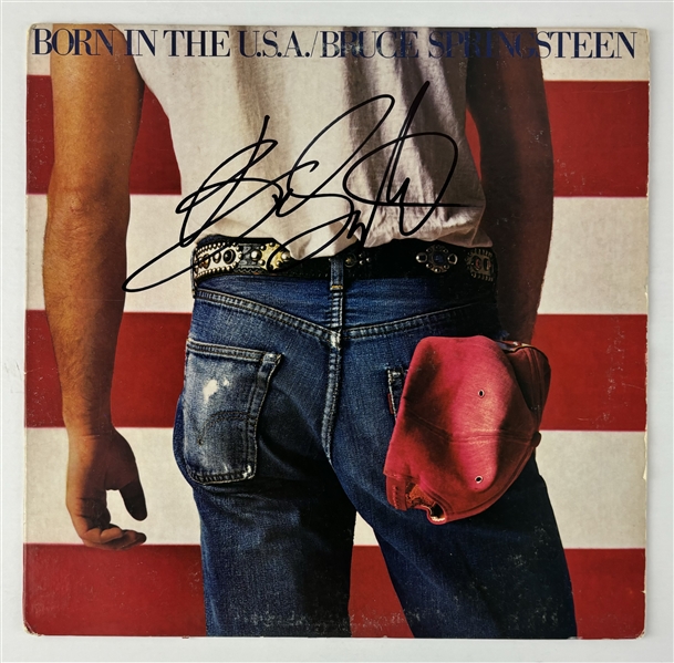 Bruce Springsteen Signed "Born in the U.S.A." Album Cover (Beckett/BAS)