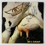 Aerosmith Group Signed "Get A Grip" Record Album (5 Sigs)(Beckett/BAS LOA)