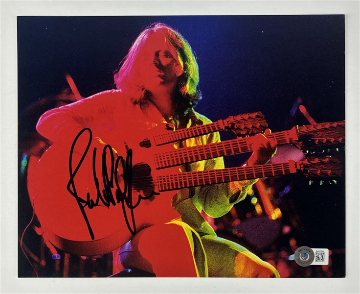 Led Zeppelin: John Paul Jones Signed 8" x 10" Color Photo (Beckett/BAS)