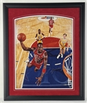 Michael Jordan Signed 16" x 20" "Slam" Photo in Framed Display (UDA COA)