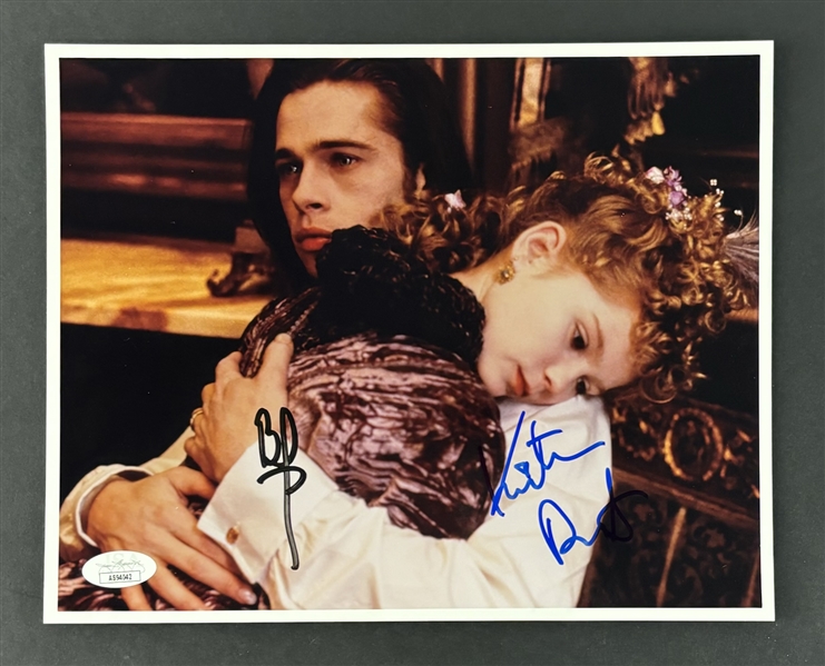 Interview with the Vampire: Brad Pitt & Kirsten Dunst Signed 8" x 10" Photo (JSA)