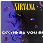 Nirvana : Group Signed "Come As You Are" UK CD Single (3 Sigs)(Beckett/BAS LOA)