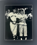 Ted Williams & Mickey Mantle Dual Signed 16" x 20" Limited Edition Photo in Matted Display (UDA COA)