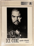 Ice Cube Signed Priority Records 8" x 10" Publicity Photograph (Beckett/BAS LOA & BAS Encapsulated)