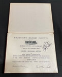 Floyd Little Signed Bordentown Military Academy Diploma (Third Party Guaranteed)