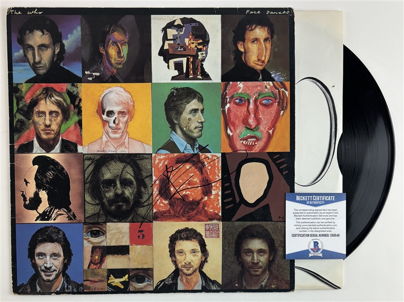 The Who: Pete Townshend Signed “Face Dances” Album Cover (Beckett/BAS) 