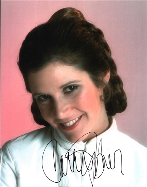 Star Wars: Carrie Fisher Signed 11" x 14" Photo as Princess Leia from "The Empire Strikes Back" Photo Shoot (Beckett/BAS)