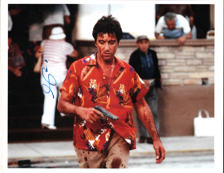 Scarface: Al Pacino Signed 11" x 14" Photo from "Scarface" (Beckett/BAS)