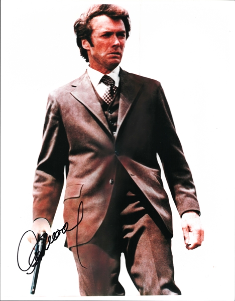 Clint Eastwood Signed 11" x 14" Dirty Harry Photo (PSA/DNA)