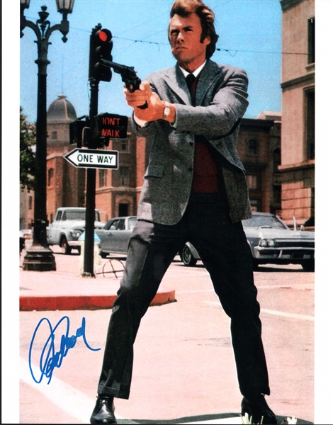 Clint Eastwood Signed 11" x 14" Dirty Harry Photo (PSA/DNA)