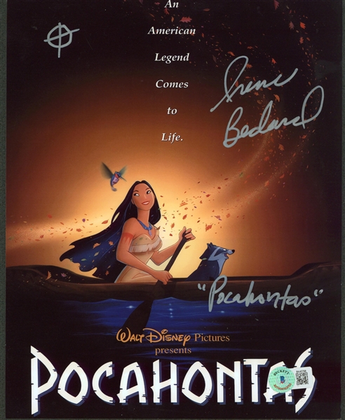 Pocahontas: Irene Bedard Signed 8" x 10" Disney Photo w/ Evidence of Signing! (Beckett/BAS)