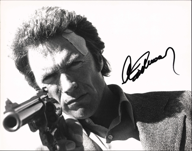 Clint Eastwood Signed 11" x 14" Dirty Harry Photo (PSA/DNA)	