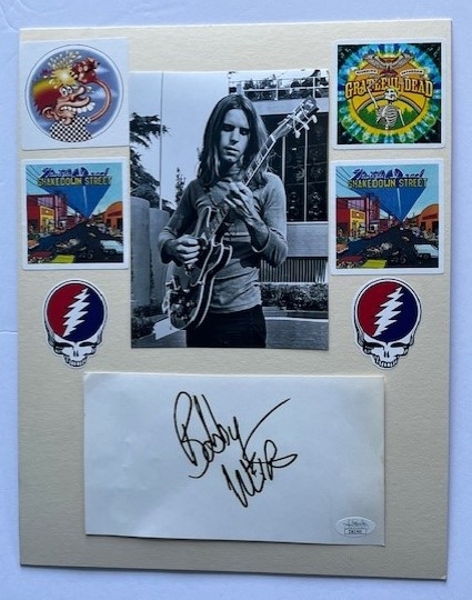 Grateful Dead: Bob Weir Signed Page on Commemorative 11" x 14" Board (JSA)