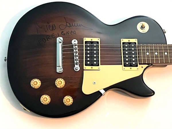 Foreigner: Mick Jones Owned & Signed Les Paul Epiphone Gibson Guitar (Mick Jones LOA)(JSA)