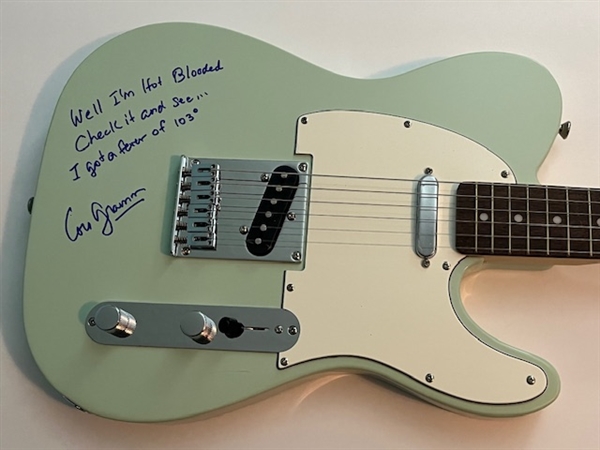 Foreigner: Lou Gramm RARE Signed & Lyric Inscribed Fender Squire Telecaster w/ Exact Photo Proof (Third Party Guaranteed)
