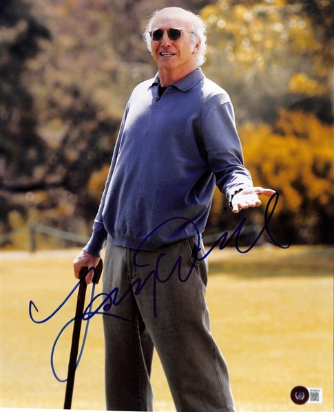 Larry David Signed 11" x 14" Color Photo from "Curb Your Enthusiasm" (Beckett/BAS)(Grad Collection)