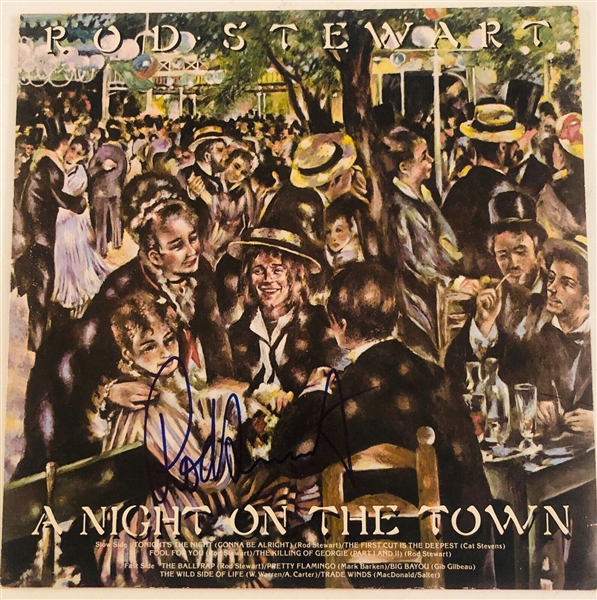 Rod Stewart Signed "A Night on the Town" Album (Beckett/BAS)
