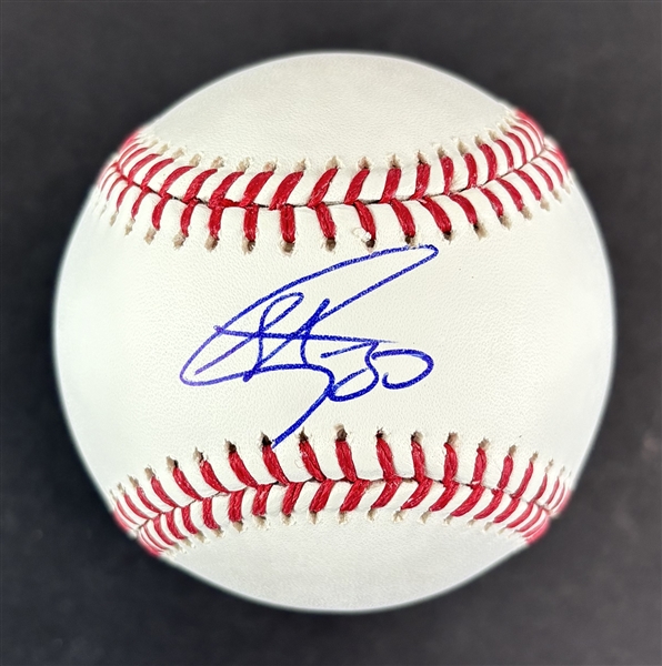Steph Curry Signed OML Baseball (PSA/DNA)