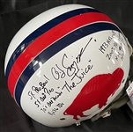 O. J. Simpson Signed & 10x Stat Inscribed TK Helmet (JSA Witnessed)