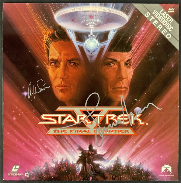 Star Trek: Leonard Nimoy & William Shatner Signed "The Final Frontier" LaserDisc (Beckett/BAS LOA)