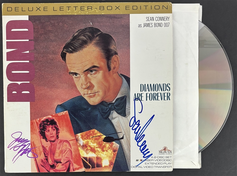Sean Connery & Jill St. John Dual Signed "Diamonds Are Forever" LaserDisc (Beckett/BAS LOA)