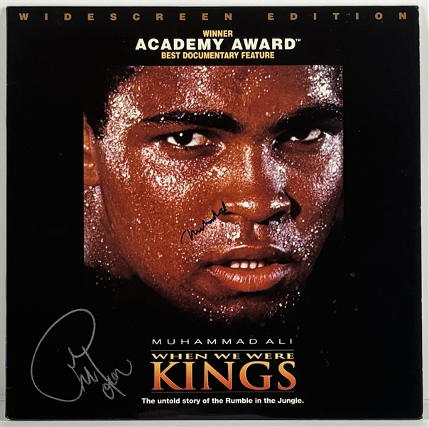 Muhammad Ali & George Foreman Signed "When We Were Kings" LaserDisc (Beckett/BAS LOA)