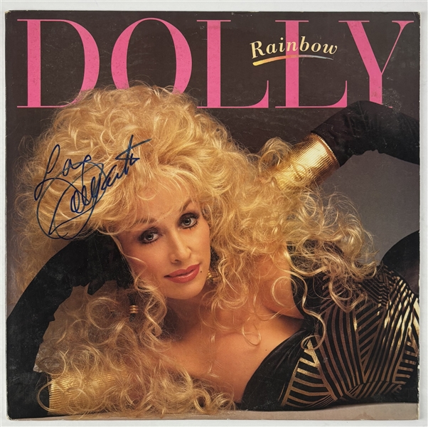 Dolly Parton Signed “Rainbow” Album Cover (Beckett/BAS)