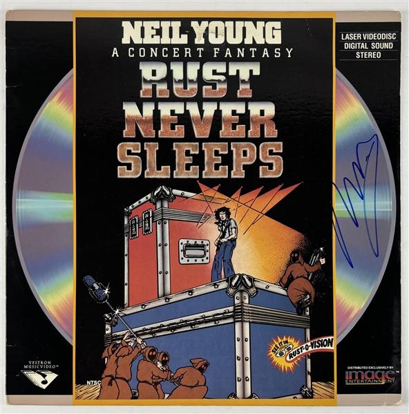 Neil Young Signed "Rust Never Sleeps" LaserDisc (Beckett/BAS LOA)