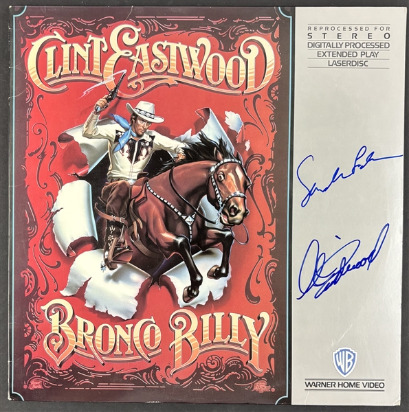 Clint Eastwood & Sondra Locke Signed "Bronco Billy" LaserDisc Cover (Beckett/BAS LOA)