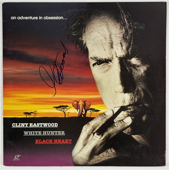 Clint Eastwood Signed "White Hunter Black Heart" LaserDisc Cover (Beckett/BAS)
