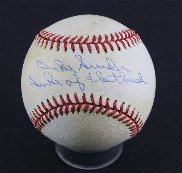 Duke Snider “Duke of Flatbush" Signed ONL Baseball (Beckett/BAS)