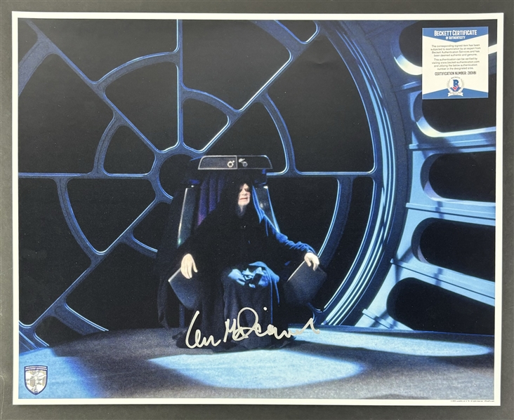 Star Wars: Ian McDiarmid Signed 16" x 20" Photo (Beckett/BAS LOA)