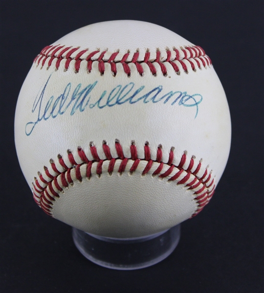 Ted Williams Signed OAL Baseball (Beckett/BAS)