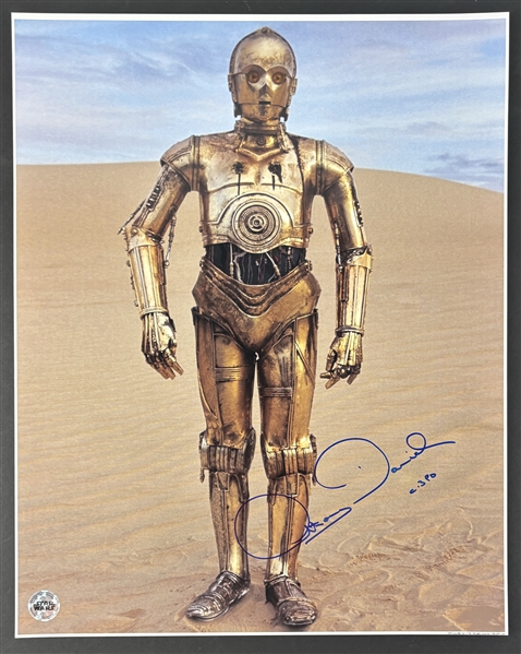 Star Wars: Anthony Daniels Signed 16" x 20" Official Pix Photo (Beckett/BAS)