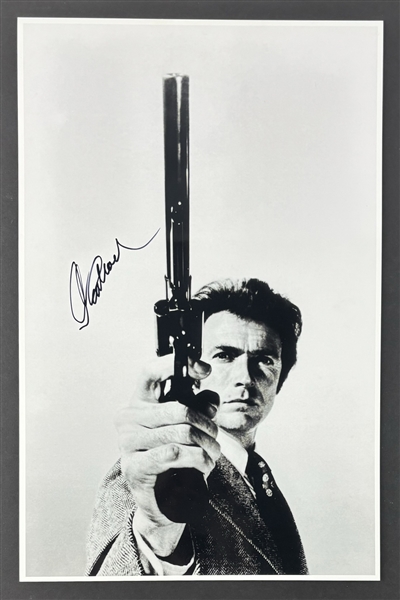 Clint Eastwood Signed 11" x 17" Dirty Harry Photo (Beckett/BAS LOA)