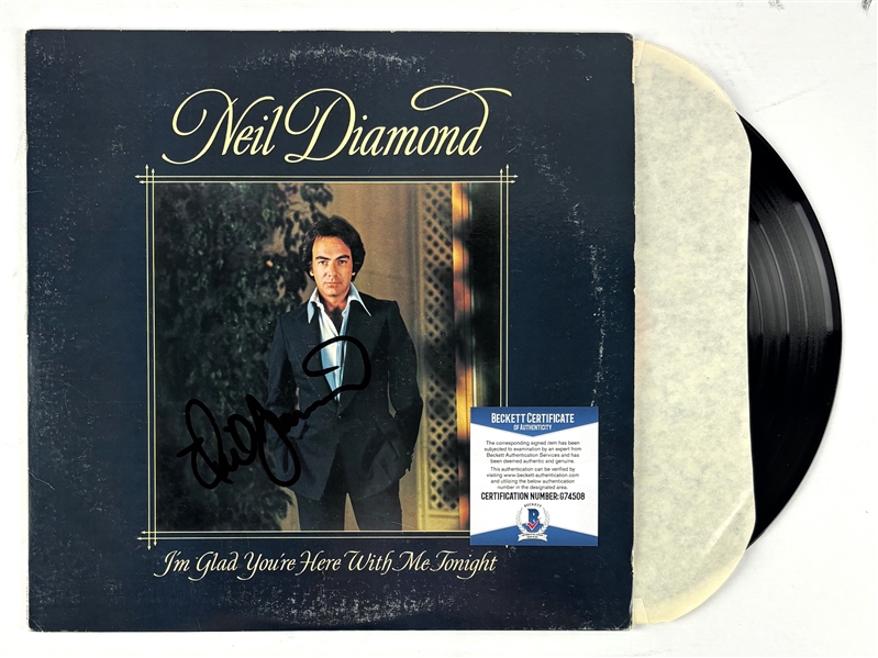 Neil Diamond Signed "Im Glad Youre Here With Me Tonight" Album (Beckett/BAS)