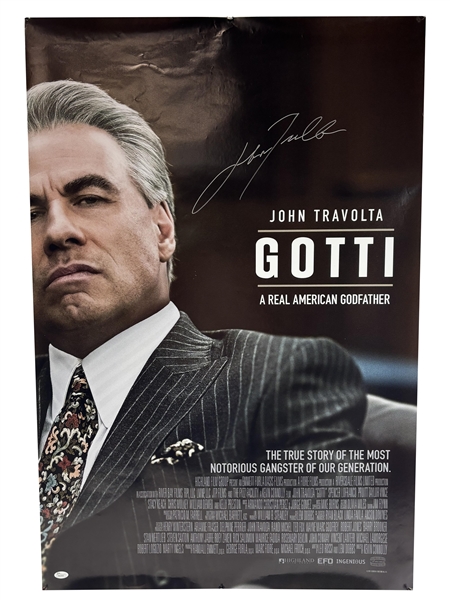 John Travolta Signed Full-Sized Gotti Poster (JSA Sticker)