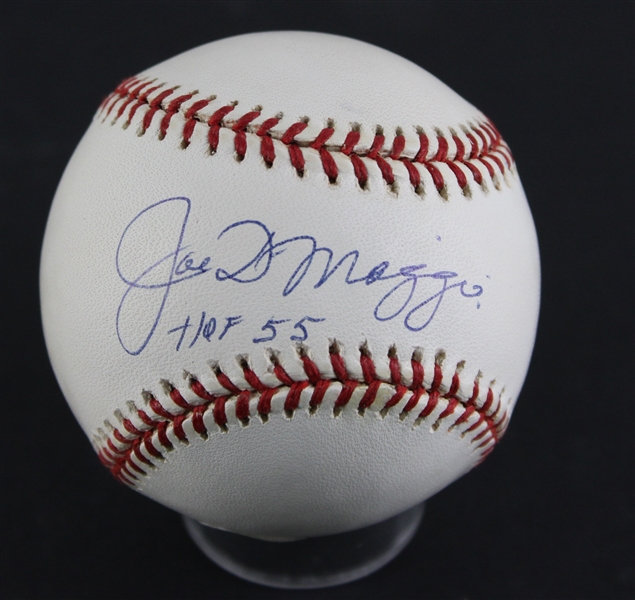 Joe DiMaggio "HOF 55"  Signed OAL Baseball (PSA/DNA)
