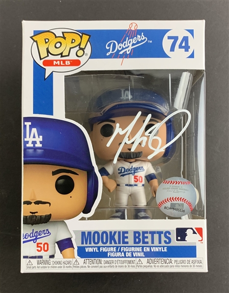 Mookie Betts Signed Dodgers Funko Pop #74 (PSA/DNA)