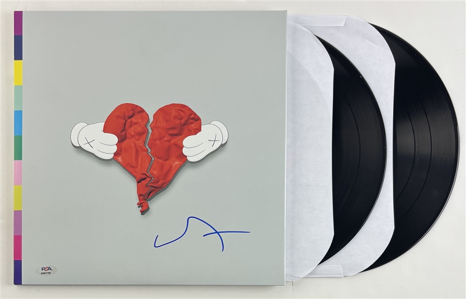 Kanye West Signed 808 Heartbreak Album Cover (PSA/DNA)