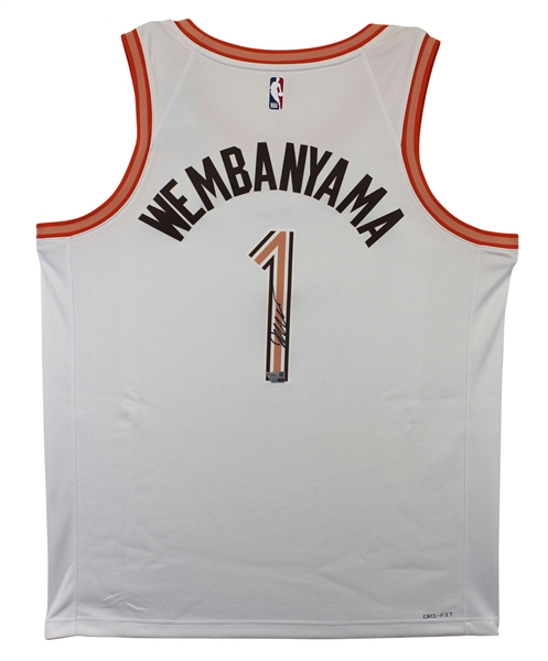 Victor Wembanyama Signed San Antonio Spurs City Edition Jersey (Fanatics)