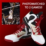 LeBron James 2012 Game Worn PHOTOMATCHED Nike Lebron IX Sneakers - Matched to 2 Games in LeBrons 1st NBA Championship Season! (RGU LOA)