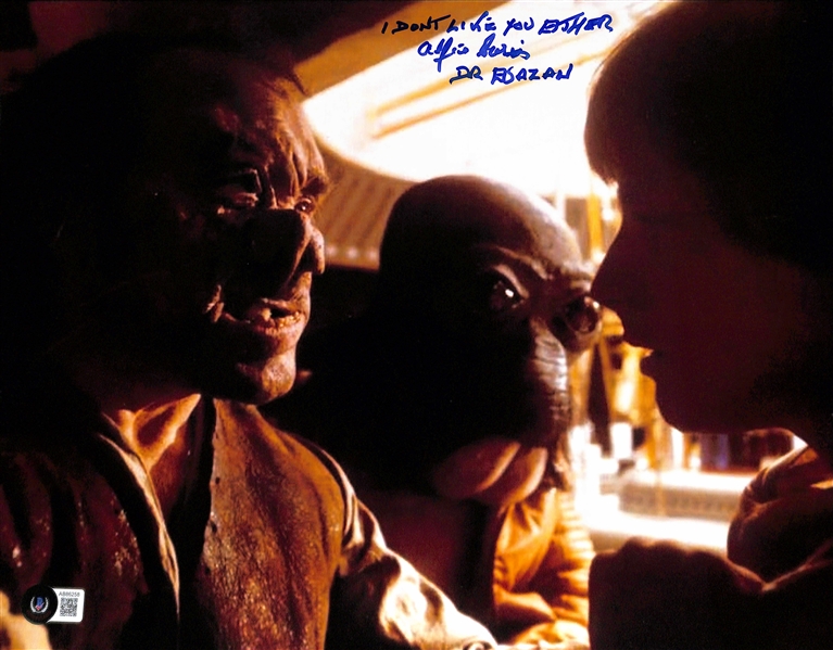 Star Wars: Alfie Curtis Signed & "Dr Evazan" Inscribed 11" x 14" Photo from Only Signing Ever Done! (Beckett/BAS)(Grad Collection)