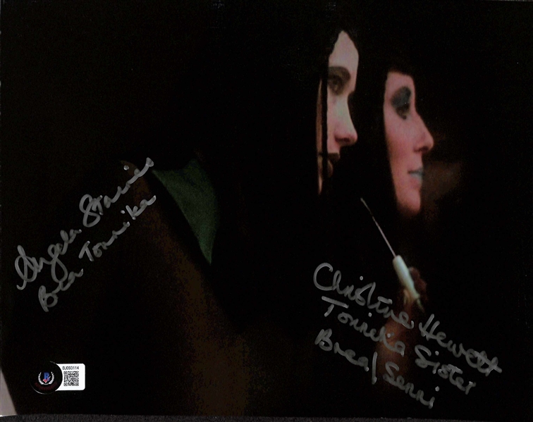 Star Wars: Tonnika Sisters Christine Hewitt & Angela Staines Signed 8" x 10" \Photograph (Beckett/BAS)(Grad Collection)