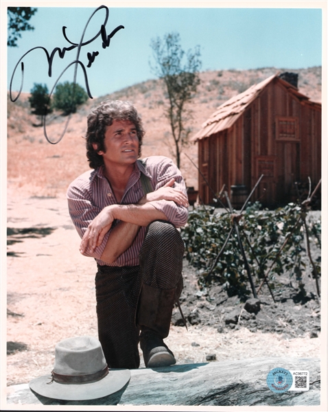 Michael Landon Signed 8” x 10” Little House on The Prairie Photo (Beckett/BAS LOA)