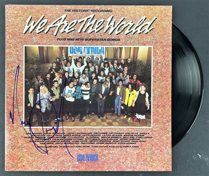 Michael Jackson Signed "We are the World" Album Cover w/ Vinyl (Epperson/REAL LOA)