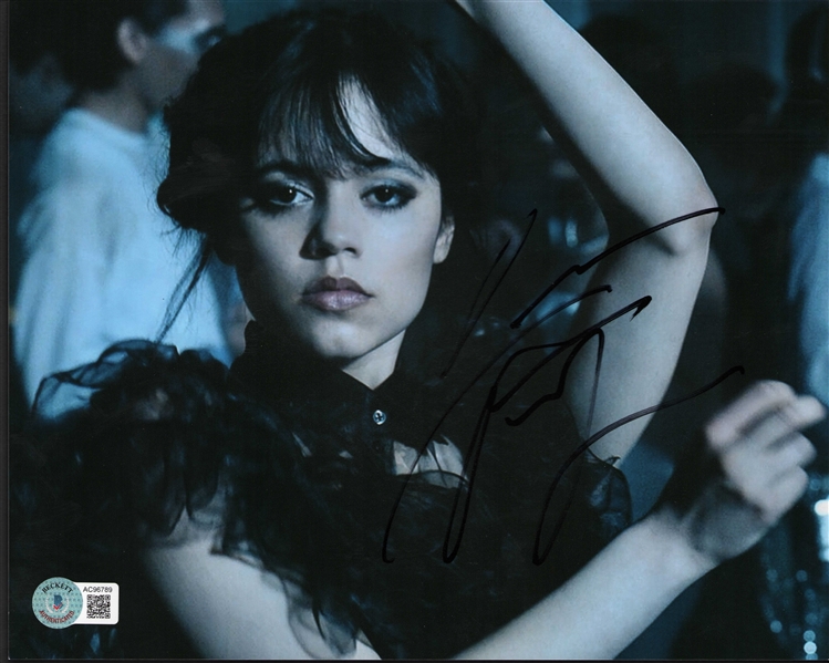 Jenna Ortega Signed 8” x 10” Wednesday Addams Photo (Beckett/BAS LOA)